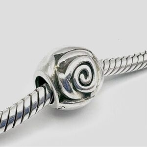 Pandora Rose Flower Sterling Silver Charm